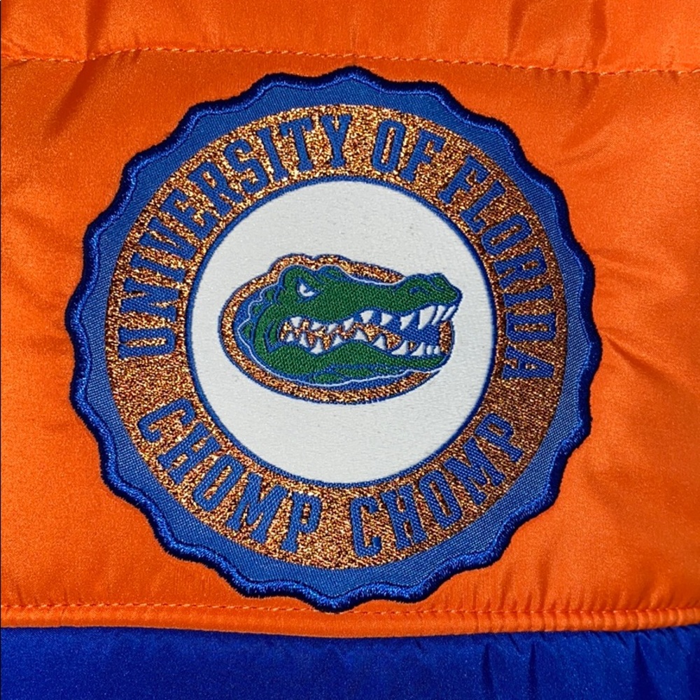 NWOT PINK Victoria’s Secret Florida Gator Puffer Vest - Picture 5 of 12